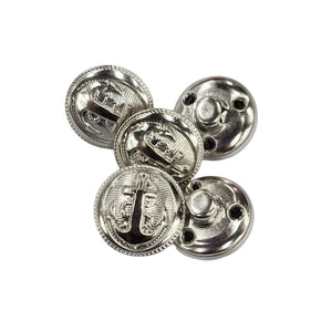 BUTTONS HABBY Silver Fancy Blazer Button 21 mm (7756779978841)