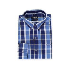 Carlo G Shirts Men's Carlo G Long Sleeve Check Shirt