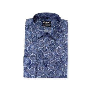 Carlo G Shirts Men"s Carlo G Long Sleeve Shirt Blue