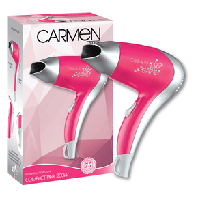 Carmen HAIR DRYER Carmen Compact Pink 1200W SEL-5137 (7312148922457)