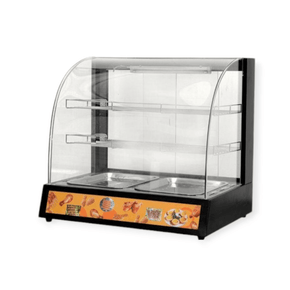 Catering Equipment Pie Warmer Pie Food Warmer Display Curved Glass Warmer Black HW827 (4271770370137)