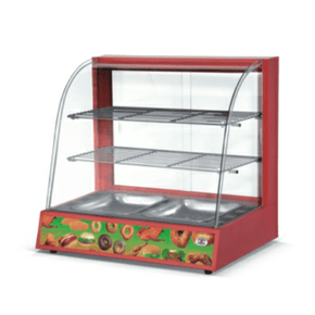 Catering Equipment Pie Warmer Pie Food Warmer Display Curved Glass Warmer Red HW827 (7809446084697)