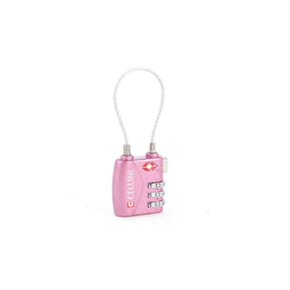 CELLINI Luggage Accessories Cellini Accessories Tsa Cable Lock Pink 3310199