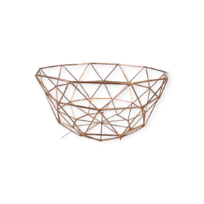 Continental Homeware Fruit Basket Continental Homeware Rose gold Wire Fruit Basket CH812