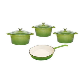 Continental Homeware POTS Cast Iron Pot Set 7 Piece Green CH978 (6957703856217)