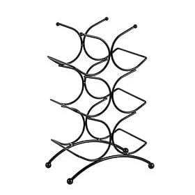 Continental Homeware Wine Rack Continental Homeware 6 Bottles Upright Wine Rack Black CH741