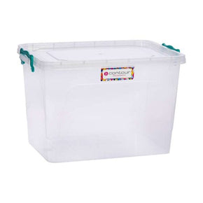 contour STORAGE BOX Contour Clip And Lock Storage Box Clear 21 Litre P3551