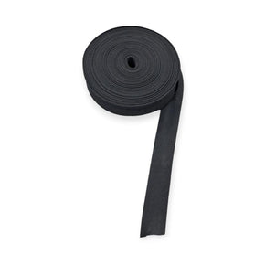 COTTON BINDING Habby Black Cotton Bias Binding 25mm (7811476979801)