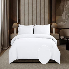 Cotton Co Duvet Cover Cotton Co Gigi White Embossed Micro Satin Duvet Cover Set (7811169255513)