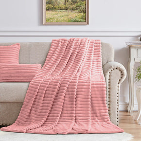 Cotton Co Fur Throw Cotton Co Milan Faux fux Throw 120 x 180cm Blush (7811194060889)