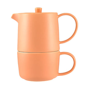 Maxwell & Williams Cafe Life Tea for One With Infuser 450ML Apricot DI0551