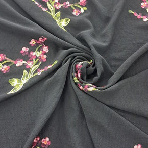 DRESS FABRIC Dress Fabrics Bubble Crepe + Emb Inid