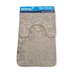 Drimat Bedroom & Bathroom Taupe Drimat Velvet Memory Foam Bath Mat 2 Piece (7897733267545)