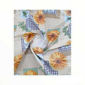 EDURA Plastic Tabling Flannel Backed Sunflower Plastic Tabling 87A 140 cm (7797734932569)