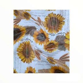 EDURA Plastic Tabling Flannel Backed Sunflower Plastic Tabling 88A 140 cm (7798250831961)