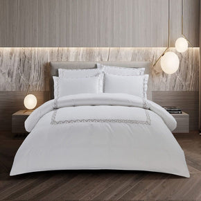 Egyptian Cotton Duvet Cover Queen Egyptian Cotton 400 Thread Count Corda White Duvet Cover Set