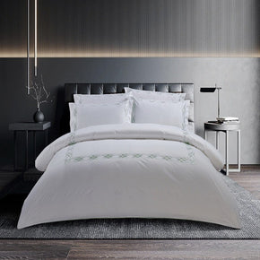 Egyptian Cotton Duvet Cover Queen Egyptian Cotton 400 Thread Count Donato White & Duck Egg Duvet Cover Set