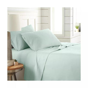 Egyptian Cotton FITTED SHEET 3/4 Egyptian Cotton 400 Thread Count Flat Sheet Duck Egg