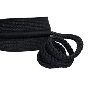 ELASTIC Habby Draw Cord Elastic 40mm Black (7809639284825)