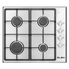 Elba Gas Hob Elba 60cm Stainless Steel 4 Burner Gas Hob - T65-450X