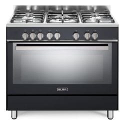 ELBA Gas Stove ELBA 90cm Matt Black 5 Burner Gas Cooker 01-9CX827MB (7811477143641)