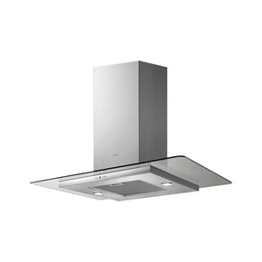 Elica Extractor Fan Elica 90cm Stainless Steel Flat Glass Island Extractor 10/TRIBE ISLAND90