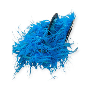 FEATHER TRIMMINGS Habby Turquoise Ostrich Feathers (4790752018521)