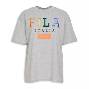 Fila T Shirt Fila Women's Isabel Oversized Embrodery Tee Grey