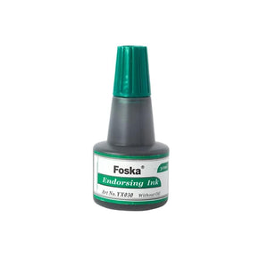 Foska Office stationary Foska Endorsing Ink 30ml Green YX030