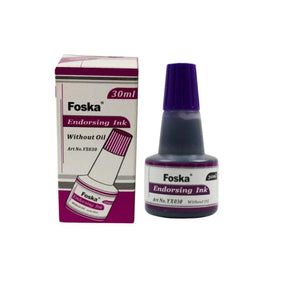 Foska Office stationary Foska Endorsing Ink 30ml Violet YX030 (7810158657625)