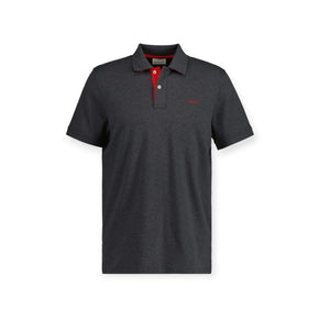 Gant Golf T Shirt Gant Regular Fit Contrast Pique Rugger Dark Grey (7805224648793)