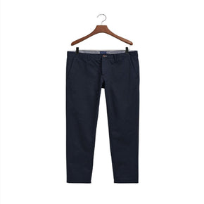 GANT Mens Chinos Size 32 Gant Hallden Slim Fit Tech Prep Chino Marine