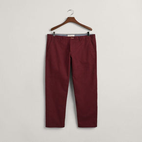 GANT Mens Chinos Size 32 Gant Regular Fit Tech Prep Chinos Red Shadow