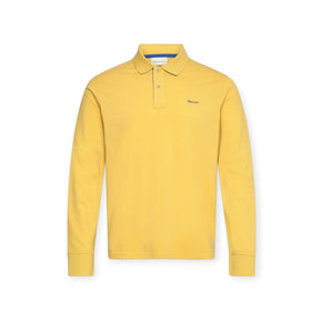 Gant Regular Contrast Pique Long Sleeve Yellow