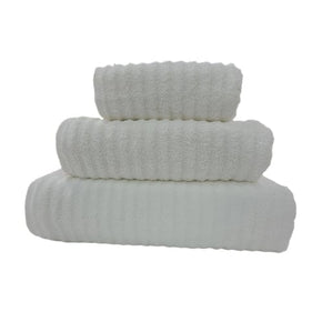 Glodina TOWEL Guest Towel  30 x 50 White Glodina Onda Towel White 555GSM (7006505467993)