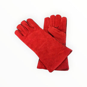 Gloo Tool Welding Gloves Welding Gloves Elbow Red 40 cm Pack Of 2