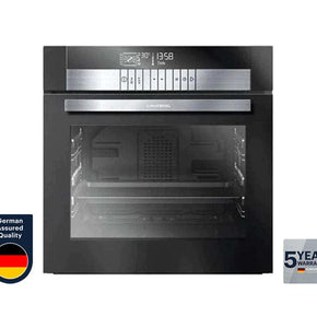 Grundig Ovens Grundig 60cm Black Steam Assist Electronic Multifunction Oven GEBD47000B