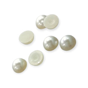 HABBY ACCESSORIES HABBY Cream Med Half Pearl Med/Sml Beads (7785552150617)