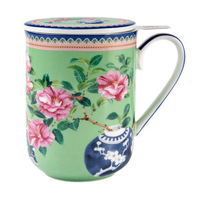 Maxwell & Williams Gabby Malpas Jardin Mug With Infuser Camelia 340ml HV0388 (7907558621273)