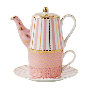 Maxwell & Williams Teas & C’s Regency Tea for One With Infuser Pink 340ml HV0493 (7764499202137)