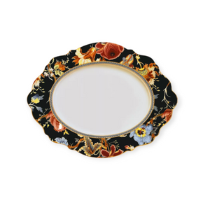 Jenna Clifford Platter Jenna Clifford Midnight Bloom Oval Platter 27cm JC-7161 (2149959762009)