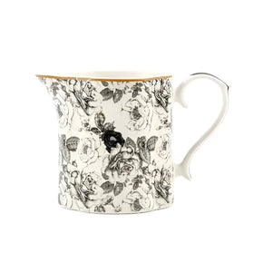 Jenna Clifford Teapot Jenna Clifford Black Rose Creamer JC-7239 (7140055482457)