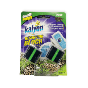 Kalyon Active Block Kalyon Double Power Reservoir Block Toilet Tablets Pine 2x50g