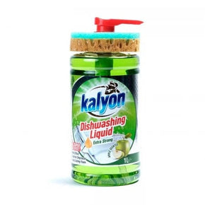 Kalyon Dishwashing Liquid Kalyon Dishwashing Liquid With Sponge 1 Litre Apple MM00.1181