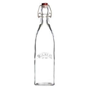 Kilner Universal Jar Kilner Clip Top Square Bottle 1 Litre KL0025472