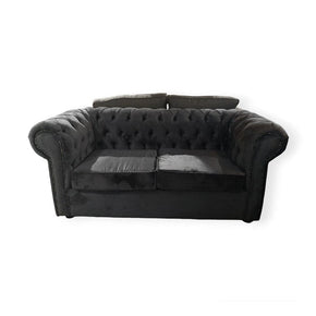 Kofisko 2 Division Couch Kofisko 2 Seater Chesterfield Charcoal Couch