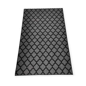 Komfort RUG Komfort Morrocan Rug 133X210cm Black/Grey 427882 (7876690182233)