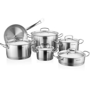 Korkmaz Pots Set Korkmaz 11 Piece Proline Plus Cookware Set KA1995 (7734938599513)