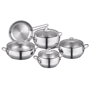 Korkmaz Pots Set Korkmaz 9 Piece Tombik Cookware Set A1800