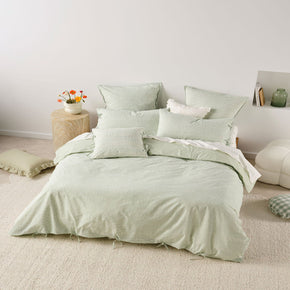 Linen House Lisette Seaglass Duvet Cover Set (7895542267993)